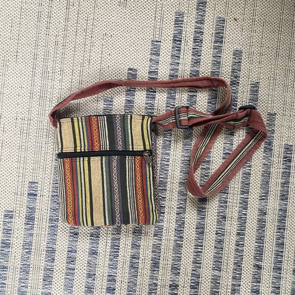 Hemp Hippie Boho Crossbody Bag (bought in nepal) - Picture 2 of 2